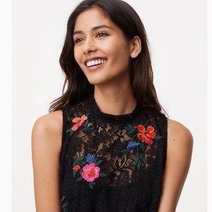 Loft Lace Tank Floral Dream Shell